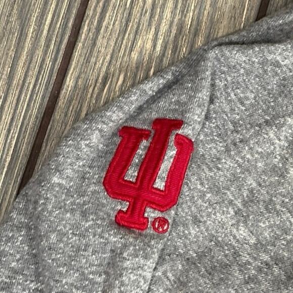 Colosseum IU Indiana Hoosiers Athletic Button Up Sweatshirt Cardigan M Varsity - Picture 3 of 8